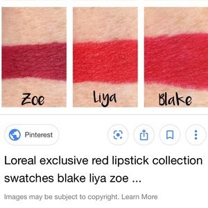 L’oreal Exclusive lipstick collection